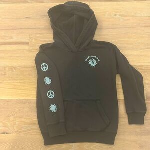 Abercrombie kids faded black yin yang hoodie